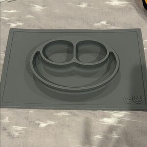 EZPZ Gray Silicone Baby Placemat